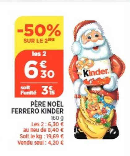 père noël ferrero kinder