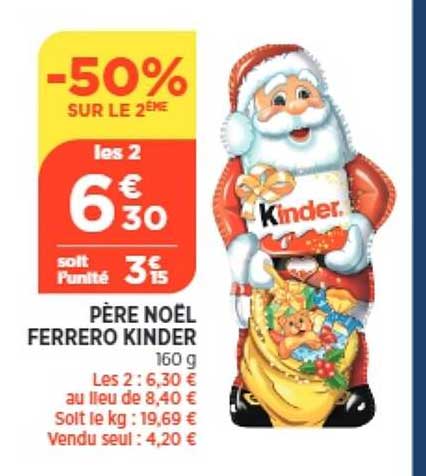 père noël ferrero kinder