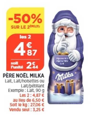 père noël milka