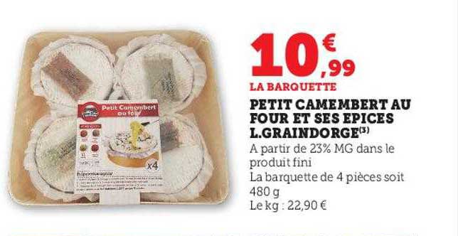 petis camembert au four et ses épices l.graindorge