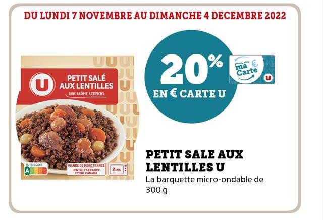 Petit Salé Aux Lentilles U