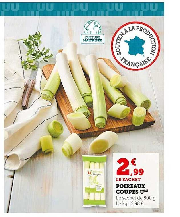 Poireaux Coupes U