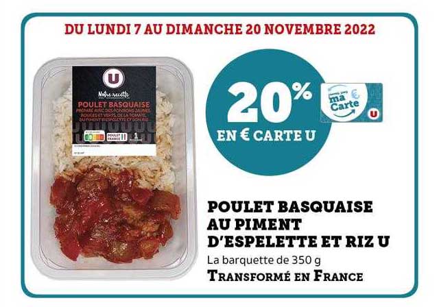 poulet basquaise au piment d'espelette et riz u