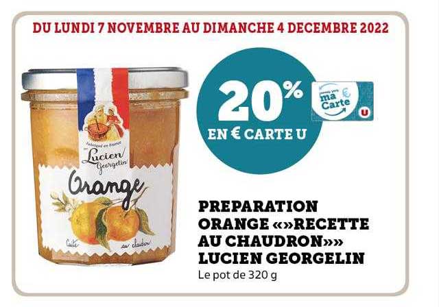 préparation orange «recette au chaudron» lucien georgelin