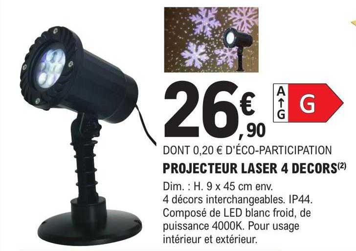 projecteur laser 4 decors