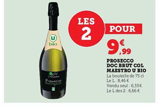 prosecco doc brut col maestro u bio