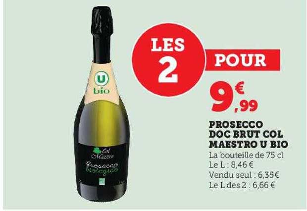 prosecco doc brut col maestro u bio