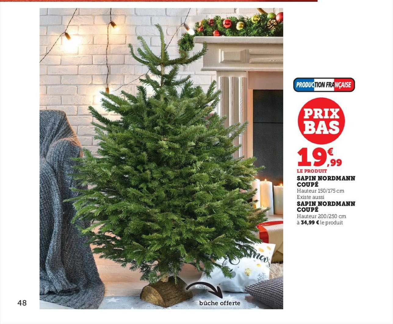 sapin nordmann coupé