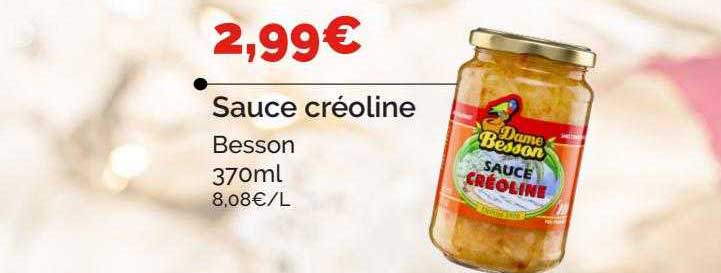 sauce créoline besson
