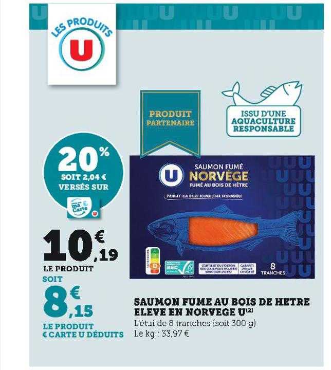 Saumon Fumé Au Bois De Hêtre élevé En Norvège U