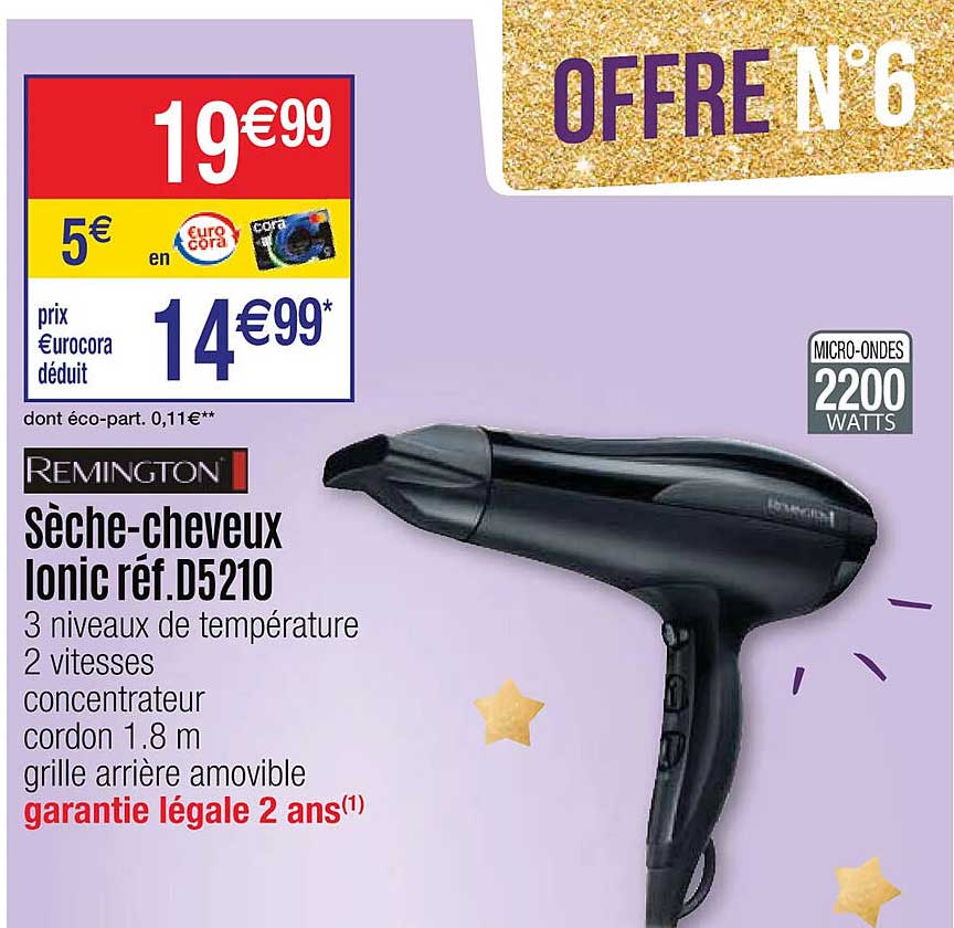 sèche-cheveux ionic remington