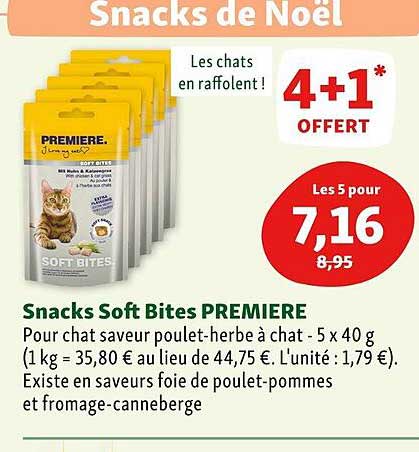 snacks soft bites première