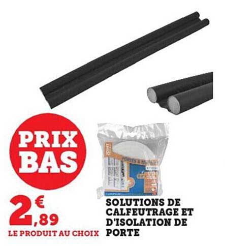 solutions de calfeutrage et d'isolation de porte