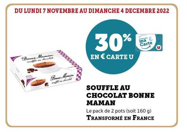 Soufflé Au Chocolat Bonne Maman