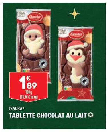 Tablette Chocolat Au Lait Isaura