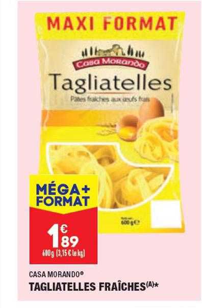 tagliatelles fraîches casa morando