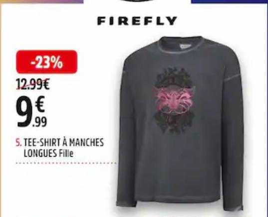 tee-shirt à manches longues fille firefly