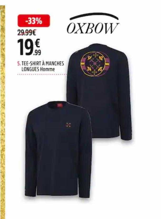 tee-shirt à manches longues homme oxbow
