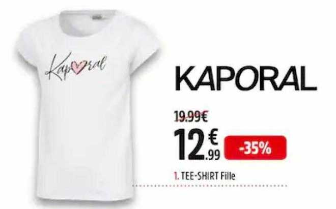 tee-shirt fille kaporal