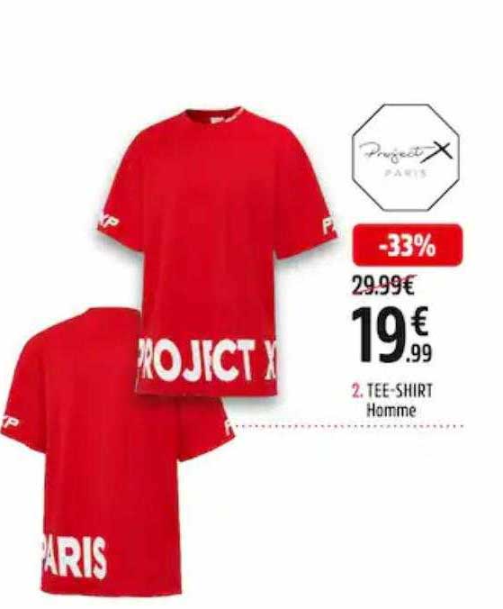 tee-shirt homme project x paris