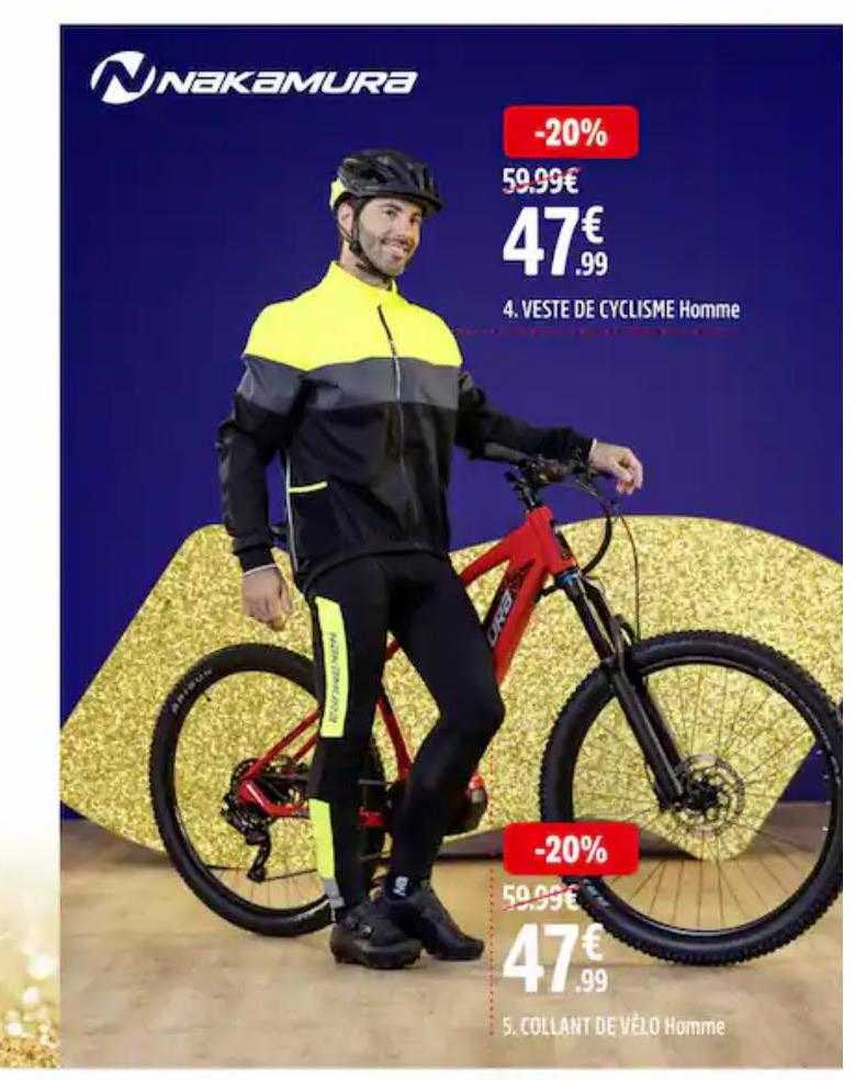 veste de cyclisme homme nakamura, collant de vélo homme nakamura