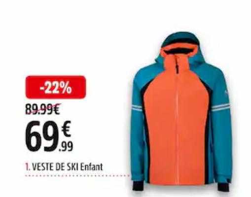 veste de ski enfant