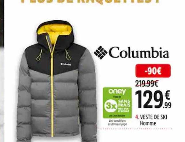 veste de ski homme columbia