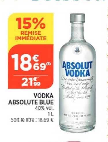 vodka absolute blue