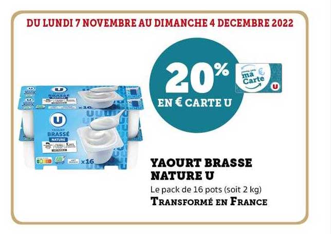 Yaourt Brassé Nature U