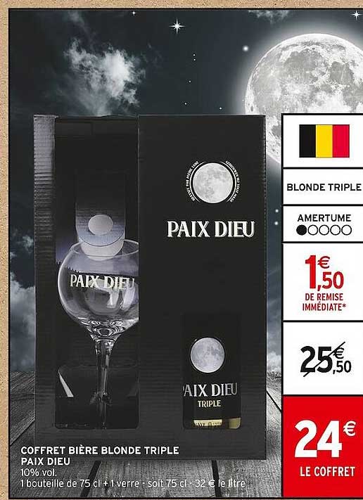 coffret bière blonde triple paix dieu