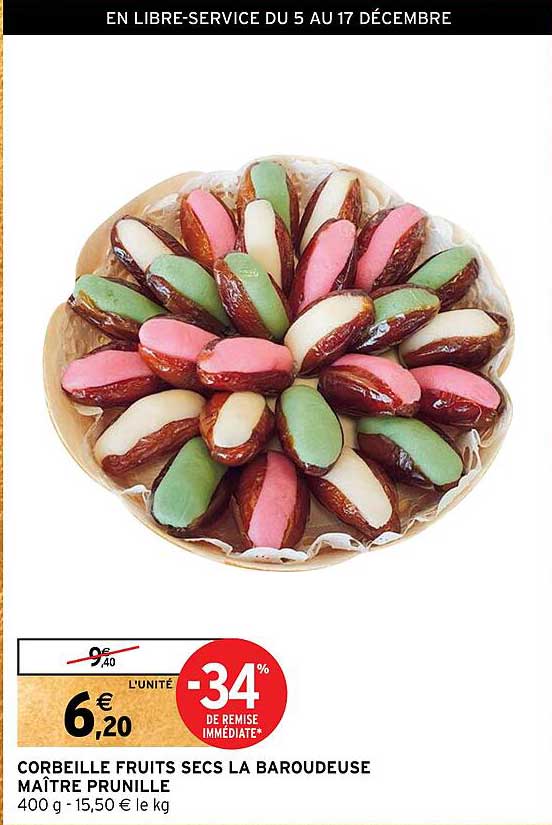 corbeille fruits secs la baroudeuse maître prunille