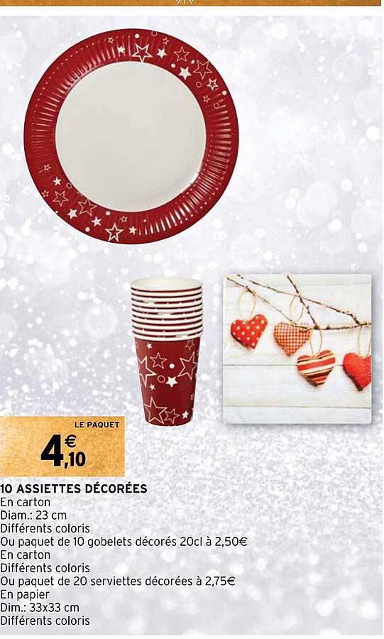 10 assiettes décorées