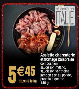 Assiette Charcuterie Et Fromage Calabraise