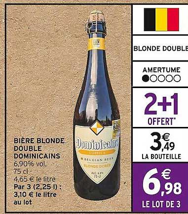 bière blonde double dominicains