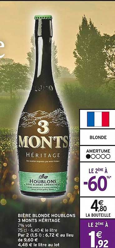 bière blonde houblons 3 monts héritage
