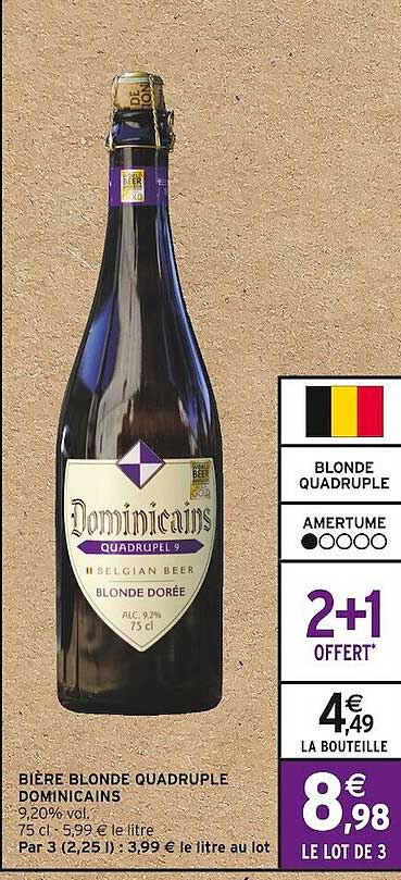 Bière Blonde Quadruple Dominicains