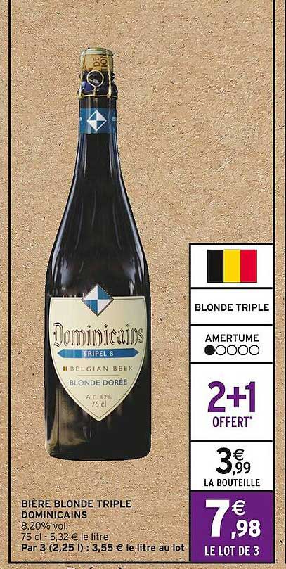 bière blonde triple dominicains