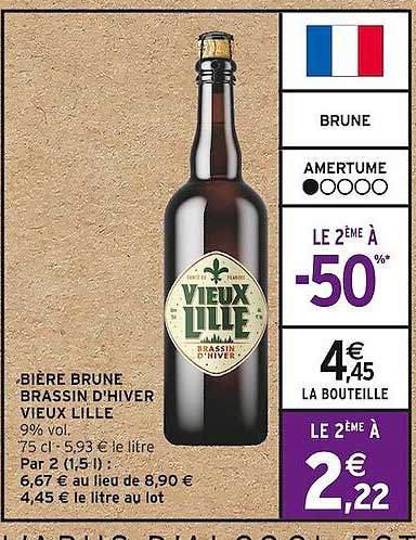 bière brune brassin d'hiver vieux lille