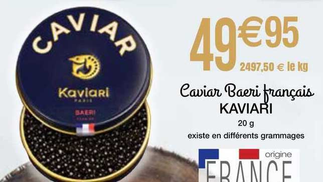 caviar baeri français kaviari