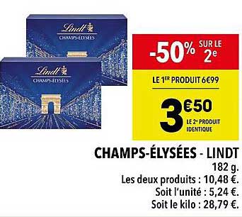 champs-élysées - lindt