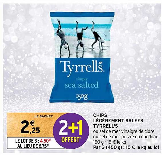 chips légèrement salées tyrrell's