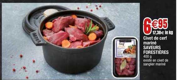 civet de cerf mariné saveurs forestières