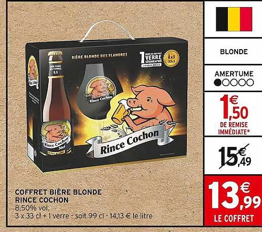 coffret bière blonde rince cochon