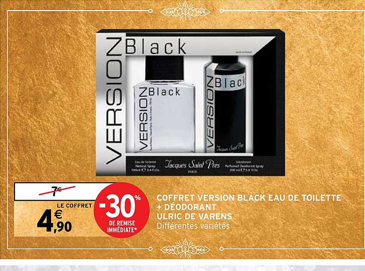 coffret version black eau de toilette + déodorant ulric de varens