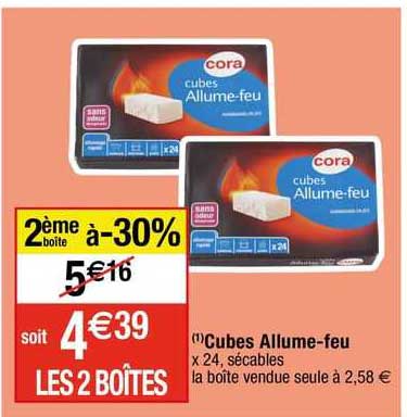 cubes allume-feu