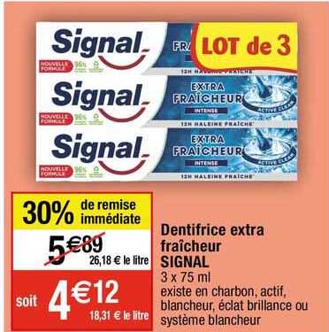 Dentifrice Extra Fraîcheur Signal
