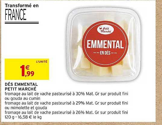Dés Emmental Petit Marché