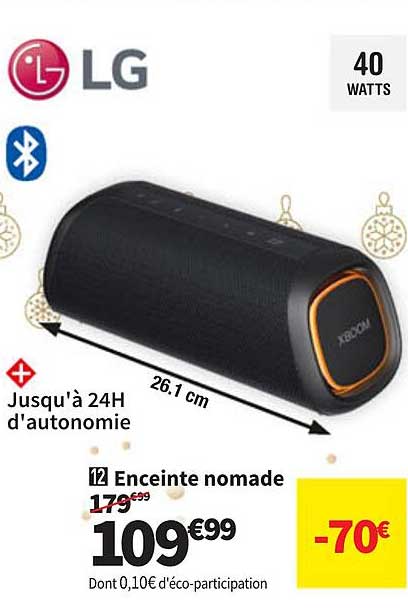 Enceinte Nomade Lg