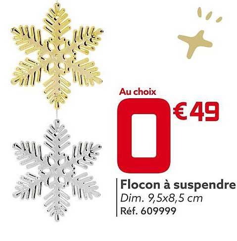 flocon à suspendre