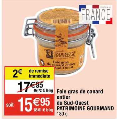 foie gras de canard entier du sud-ouest patrimoine gourmand